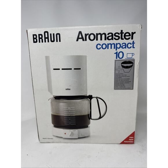 NEW Braun Aromaster 10 Cup Coffee Maker KF-32 w/ Stainless Steel Filter  Germany - www.benaras.co